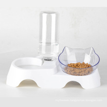 Small And Medium Dog Food Bowl Automatic Dog Cat Drinking Fountain Rice Bowl Double Bowl